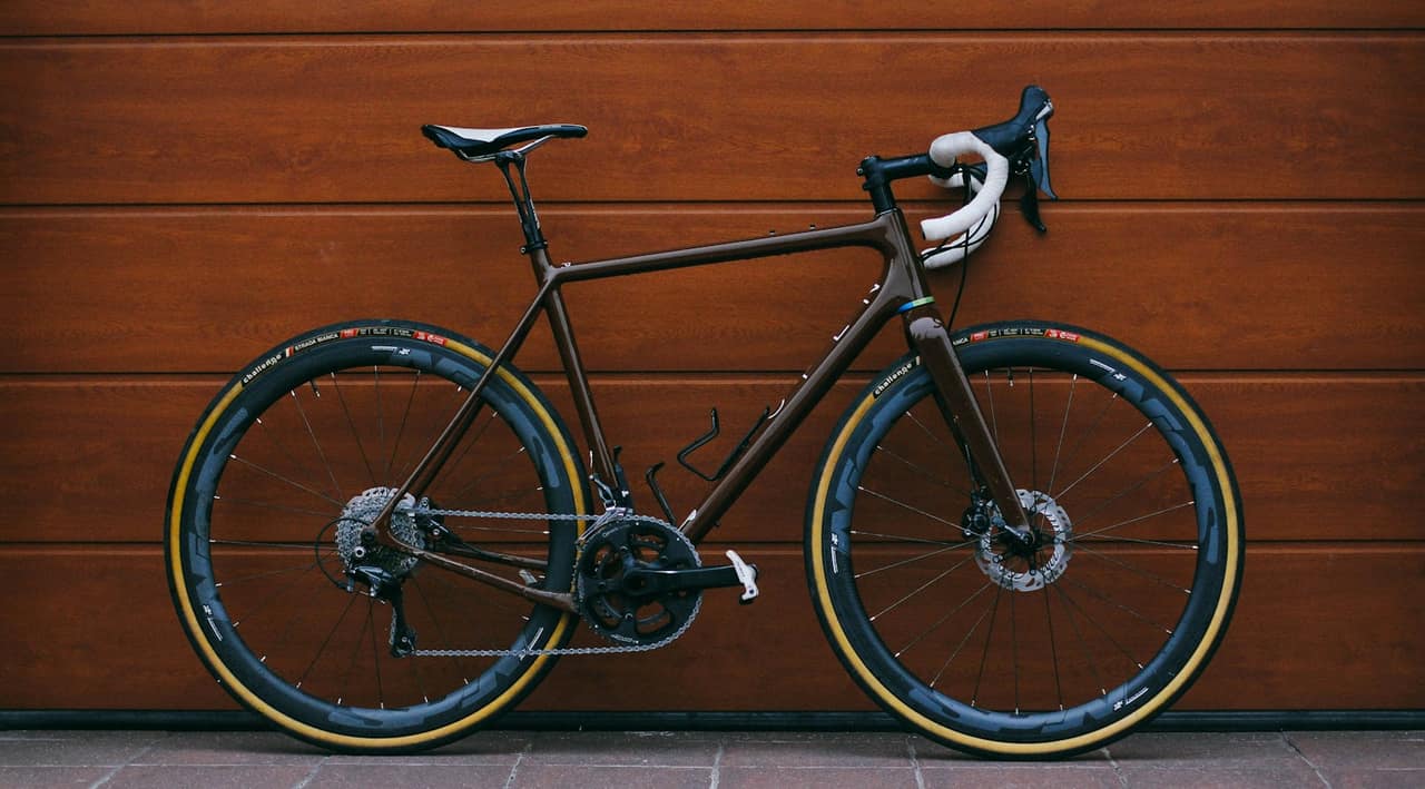 Gravel bicycle showing a disc brake rotor and rear drivetrain. Not a listed e-bike model.